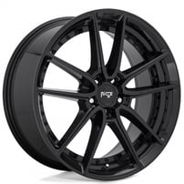 20" Staggered Niche Wheels M223 DFS Gloss Black Rims 