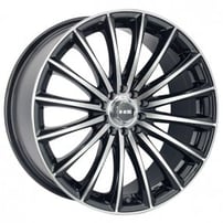 16" NS Wheels Tuner NS1801 Gloss Black Machined Rims