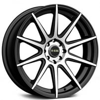 18" NS Wheels Tuner NS1501 Black Machined Rims 