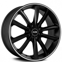 17" NS Wheels Tuner NS9012 Matte Black with Machined Lip Rims