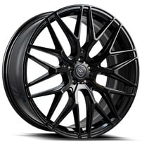 20" NV Wheels NV1 Gloss Black Rims