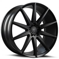 24" NV Wheels NVX Matte Black Rims