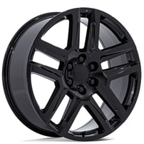 22" OE Creations Wheels PR203 Gloss Black Rims