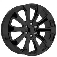 22" OE Creations Wheels PR204 Gloss Black Rims