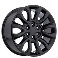 20" Ford F150 Raptor Wheels FR 53 Gloss Black OEM Replica Rims 