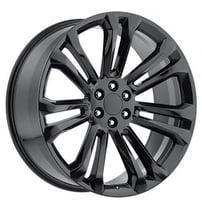 22" GMC Wheels FR 55 Gloss Black OEM Replica Rims