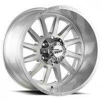 17" Off Road Monster Wheels M17 Siver Brushed Face Rims