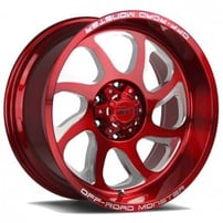 22" Off Road Monster Wheels M22 Candy Red Rims