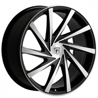 18" Pinnacle Wheels P90 Turbina Gloss Black Machined Rims