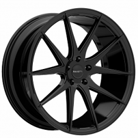 20" Ravetti Wheels M11 Full Gloss Black Rims