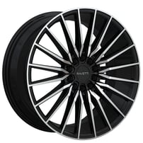 17" Ravetti Wheels M18 Black Machined Rims