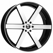 24" Ravetti Wheels M3 Black with Machined Face Rims