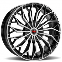 18" Revolution Racing Wheels RR27 Black Machined Rims