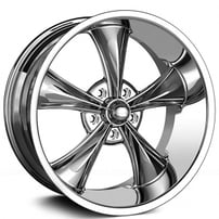 22" Staggered Ridler Wheels 695 Chrome Rims 