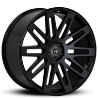 24" Staggered Road Force Wheels RF24 Gloss Black Rims