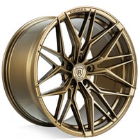 20" Staggered Rohana Wheels RFX17 Gloss Bronze Flow Formed Rims