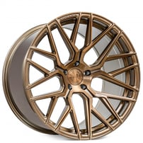 19" Staggered Rohana Wheels RFX10 Brushed Bronze Flow Formed Rims