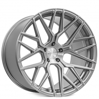 20" Staggered Rohana Wheels RFX10 Brushed Titanium Flow Formed Rims