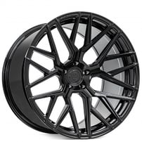 20" Staggered Rohana Wheels RFX10 Gloss Black Flow Formed Rims