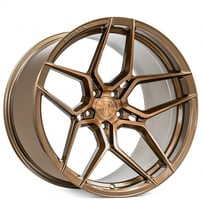 20" Staggered Rohana Wheels RFX11 Brushed Bronze Flow Formed Rims