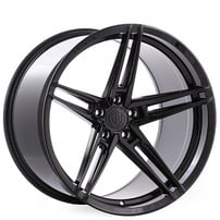 20" Staggered Rohana Wheels RFX15 Gloss Black Flow Formed Rims