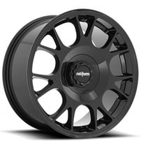 20" Staggered Rotiform Wheels R187 TUF-R Gloss Black Rims