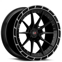 22" Staggered Savini Forged Wheels SV.1 R1 Gloss Black with Double Dark Tint Monoblock Forged Rims