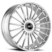 24" Savini Forged Wheels SV.1 X1 Brushed with High Polished Accents Floating Cap Monoblock Forged Rims