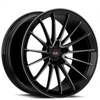 21" Staggered Savini Forged Wheels SV.1 R2 Gloss Black with Double Dark Tint Monoblock Forged Rims