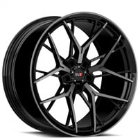 21" Staggered Savini Forged Wheels SV.1 R3 Gloss Black with Double Dark Tint Monoblock Forged Rims