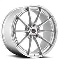 19/20" Staggered Savini Wheels SV-F1 Brushed Silver Flow Formed Rims