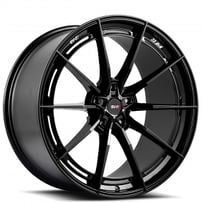 19/20" Staggered Savini Wheels SV-F1 Gloss Black Flow Formed Rims