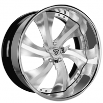 21" Staggered Snyper Forged Wheels Boss Brushed Rims