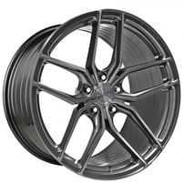 19" Staggered Stance Wheels SF03 Brushed Dual Gunmetal Flow Formed Rims