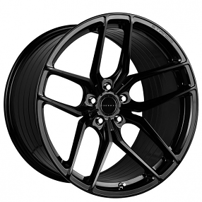 19" Staggered Stance Wheels SF03 Gloss Black Flow Formed Rims