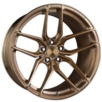 20" Staggered Stance Wheels SF03 Custom Satin Bronze Flow Formed Rims 