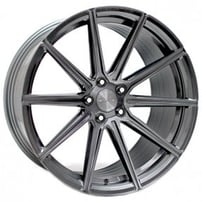 20" Staggered Stance Wheels SF09 Brushed Dual Gunmetal Flow Formed Rims