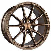 20" Staggered Stance Wheels SF11 Brushed Dual Bronze Flow Formed Rims
