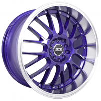 18" STR Wheels 514 Purple with Machined Lip Rims 