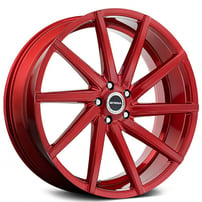 20" Strada Wheels Sega Candy Red Rims 