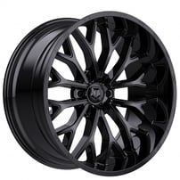22" TIS Wheels 565B Gloss Black Off-Road Rims