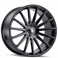 20" Staggered Touren Wheels TR92 3292 Gloss Black Rims