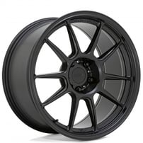 18" Staggered TSW Wheels Imatra Matte Black Rotary Forged Rims