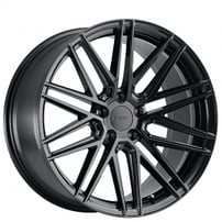 19" Staggered TSW Wheels Pescara Gloss Black Rims 