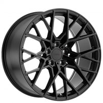 18" Staggered TSW Wheels Sebring Matte Black Rims 