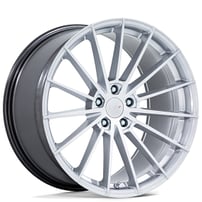 20" Staggered TSW Wheels TW005 Goodwood Hyper Silver Flow Formed Rims