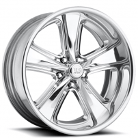 26" U.S. Mags Forged Wheels Deuce US325 Polished Vintage Forged 2-Piece Rims