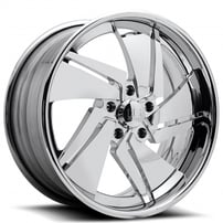 19" U.S. Mags Forged Wheels Phantom US473 Polished with Clear Coat Tuckin Series Rims 