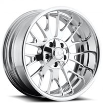 22" U.S. Mags Forged Wheels Torino US619 Polished Vintage Forged 2-Piece Rims