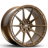 20" Staggered Variant Forged Wheels Aure Gloss Bronze Monoblock Forged Rims